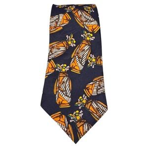 VTG Addiction‎ Golf Necktie Length 54.5" 3.5" Wide 100% Silk golf bags